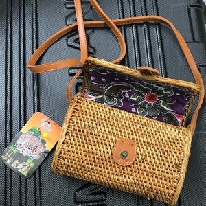 Rattan handwoven Bali Bag.